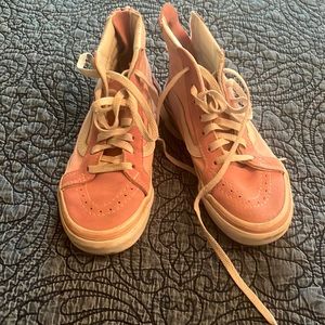 Pink Hightop Vans girls size 12